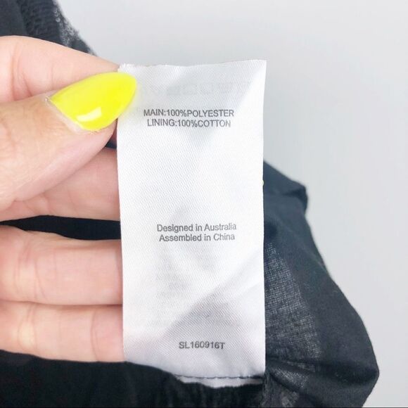 STEVIE MAY | Shadow Top Black Lace Up Plunge Top - Picture 10 of 11